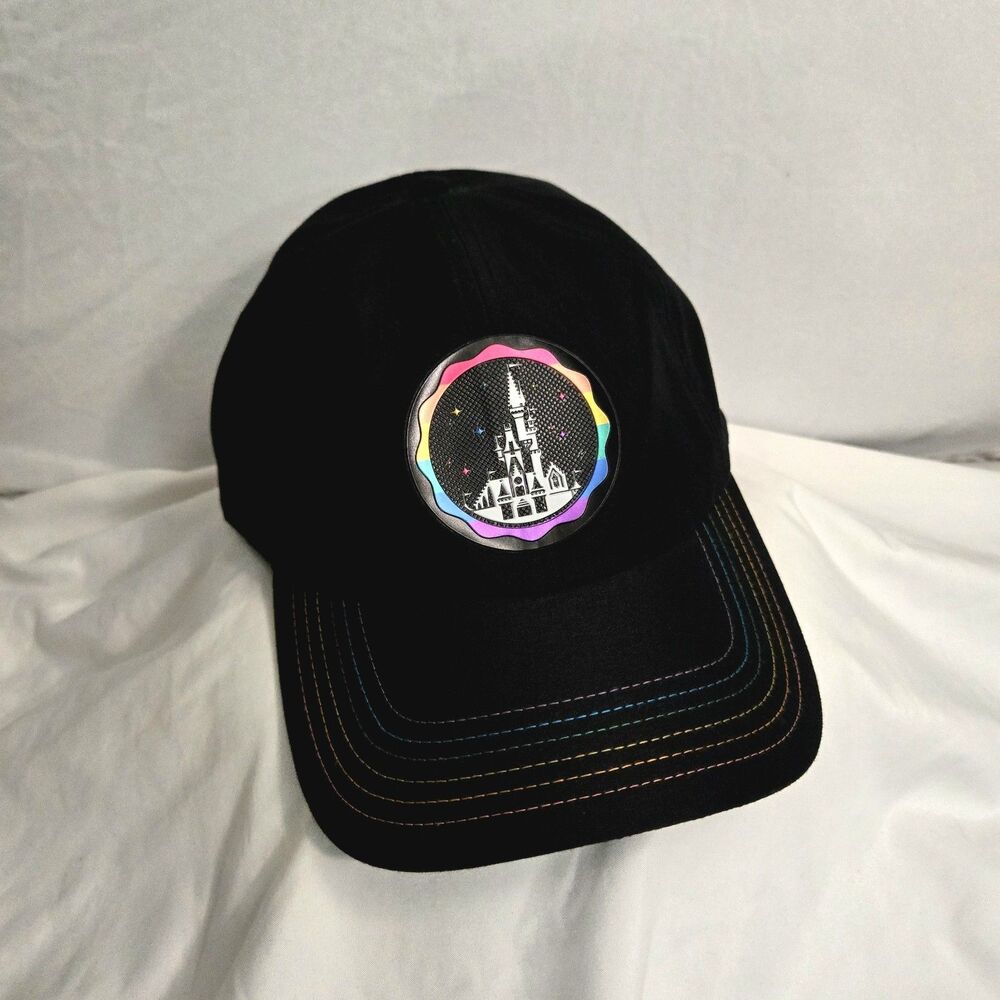 Disney Parks Pride Collection Cinderella Castle Baseball Hat WDW Rare Rainbow